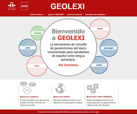 Imagen de la web Geolexi